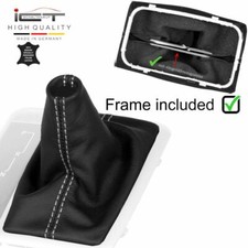 Automatik ICT Schaltsack Leder für Mercedes SLK R171 04-11 Naht weiß neu