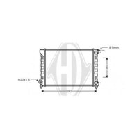 Diederichs WasserküHler MotorküHler FüR VW Golf I Cabriolet 155 19E 1G1 53B