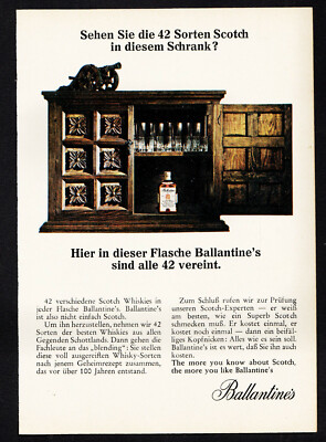 3w3230/ Alte Reklame von 1966 - BALLANTINE´S
