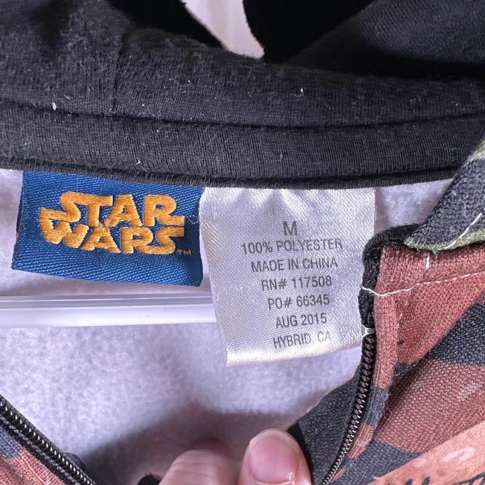 Sudadera con capucha con cremallera Star Wars con orejas Yoda talla M niños ropa de Halloween Foto 4 de 4