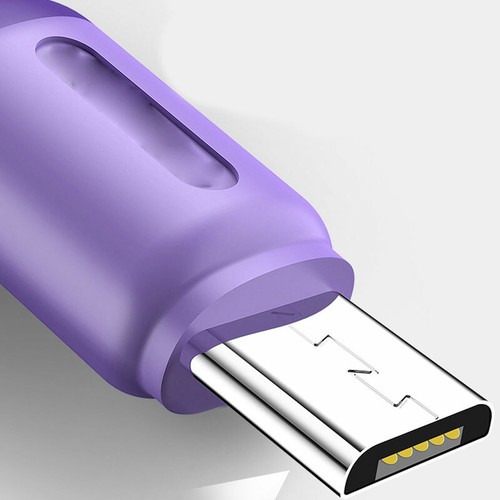 3A USB Cable For Huawei MobilePhone Cable Soft Silicone Micro Charger Data Cord/ - Picture 8 of 10