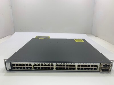Cisco WS-C3750E-48PD-SF 48-Ports POE Gigabit Network Switch | eBay ...