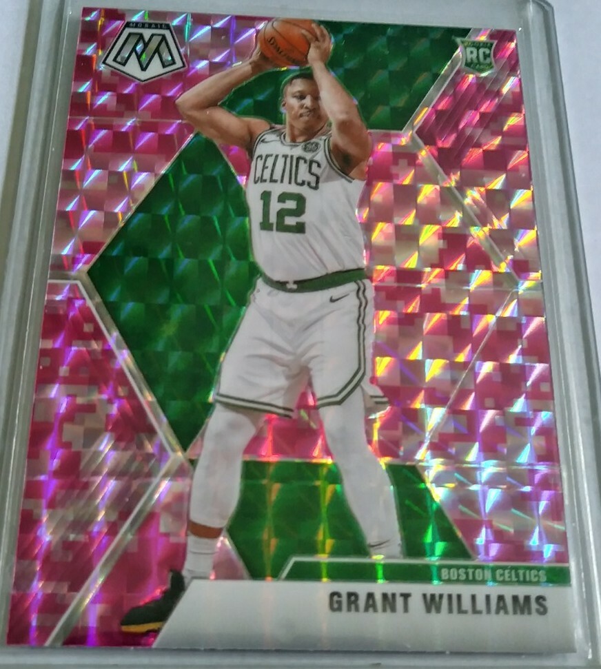 2019-20 Panini Mosaic Pink Camo Prizm Grant Williams Rookie RC No. 217