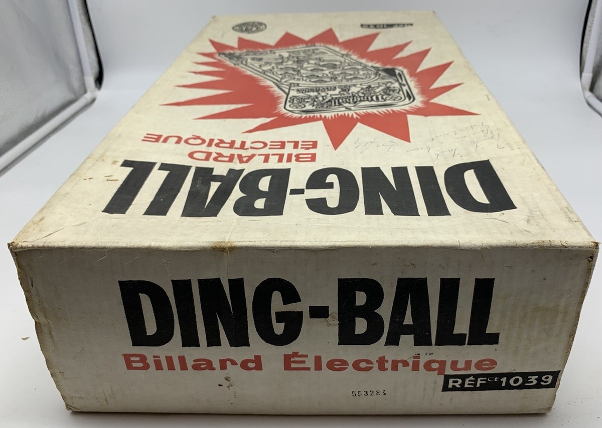 Flipper Ding-Ball France Jouets Réf 1039 - Vintage, Mécanique Fonctionnelle, électrique Non Testé