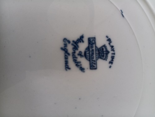 Playtime Blue & White Barratts Of Staffordshire England - Picture 9 of 9