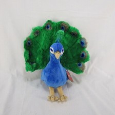 NWT FAO Schwarz Blue Peacock 14" Plush
