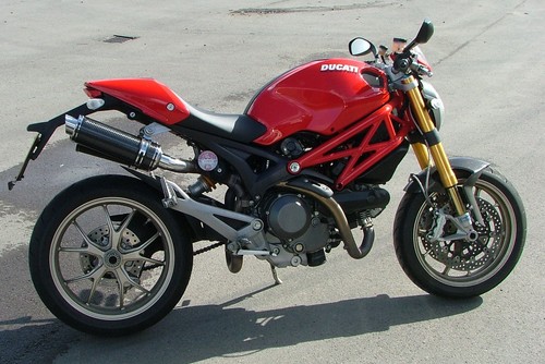 Ducati Monster 1100S Exhausts SP Engineering Carbon Fibre Round Moto GP XLS - Picture 10 of 11