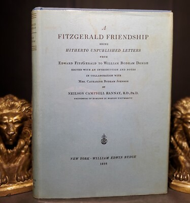 #ad #ad Neilson Campbell Hannay: A FITZGERALD FRIENDSHIP 1932 Ltd Ed 1 750 copies $29.99