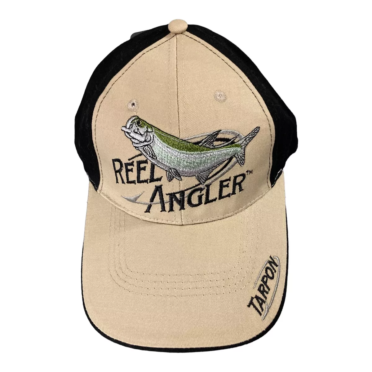 Reel Angler Fishing Tarpon Embroidered Baseball Cap Hat Fish NWT