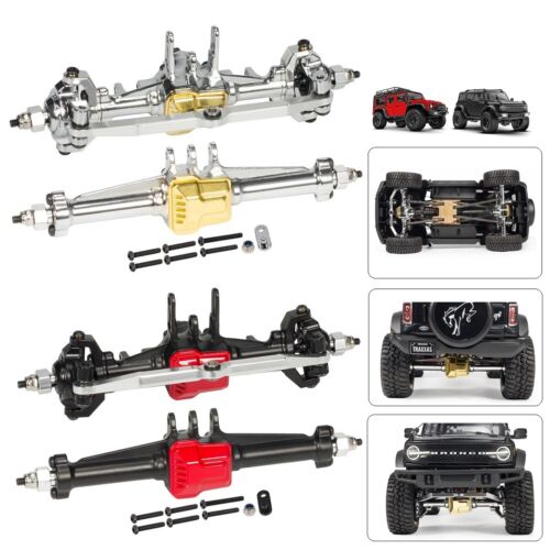 1 Set Metal Front and Rear Complete Axles for 1/18 RC Car Crawler Traxxas TRX4M  - 第 1/24 張圖片