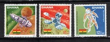 Ghana Stamp Scott #305-307, Achievements in Space, Set of 3, OG, MNH