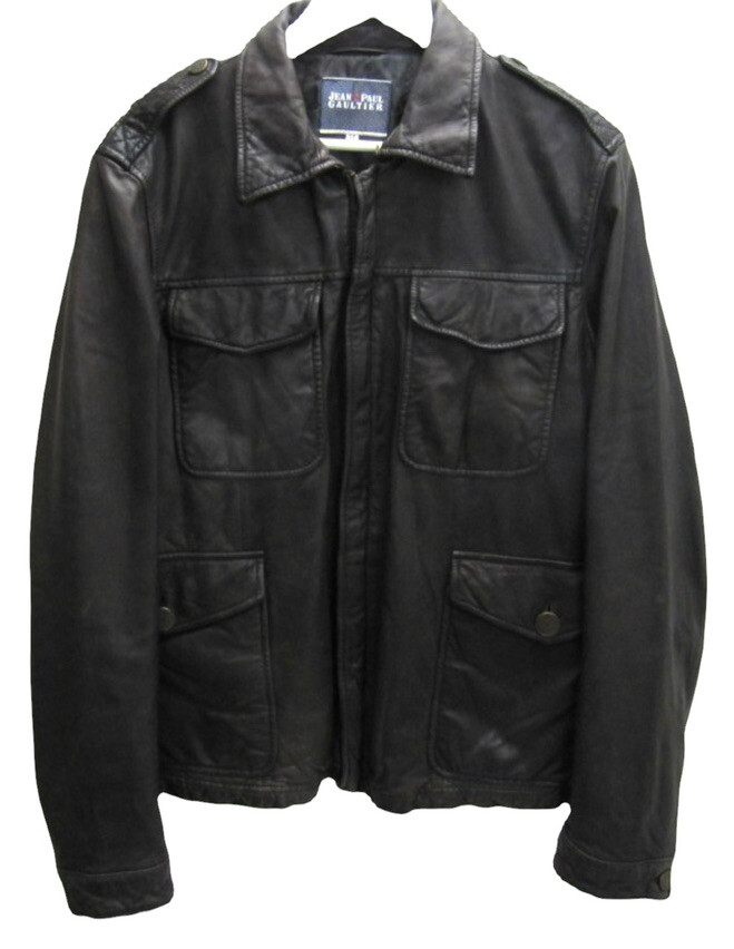Vintage Mens Jean's Paul Gaultier Brown Leather Jacket Size Vintage Mens Jean's Paul Gaultier Brown Leather Jacket Size