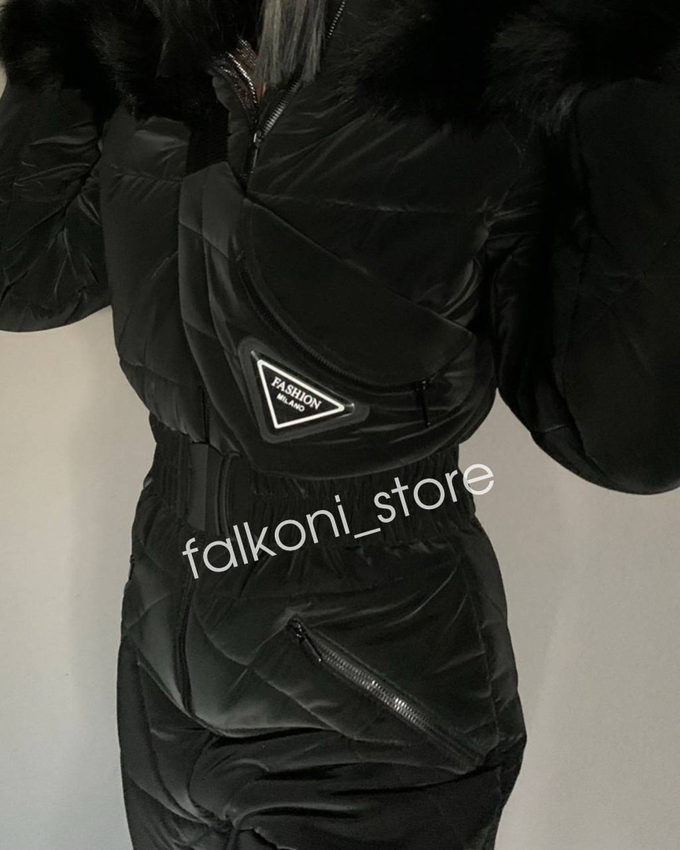 Boseucn Skianzug Damen Schwarz, Skianzug-Damen-Eint Produktbild-Vorschau 8