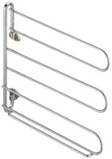 Closet Organizer Holder Wall Mount Tie/Belt Rack Swivels 90 Chrome Plated
