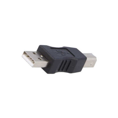 2X AK-AD-29 Adapter USB 2.0 USB A-Stecker,USB B-Stecker vernickelt AKYGA