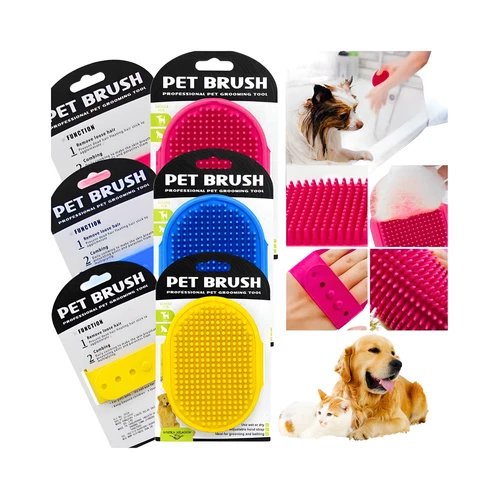 Dog Grooming Mitt Pet Glove Brush | Cat Fur Hair Remover Deshedding Hand Massage