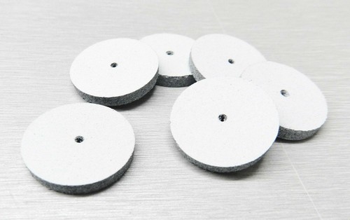 Silicone Square Edge Wheels White Coarse Jewelry Polishing EVE Germany Pack 6 - Picture 2 of 7