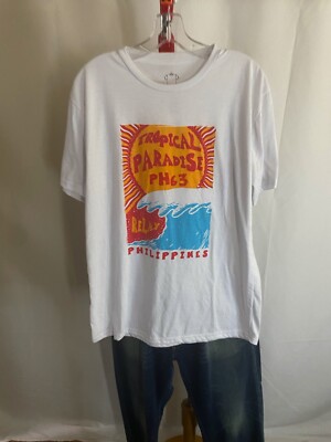 Kamisa Kultura Tropical PAradise Philippines TEE T SHIRT XL Extra Large 