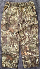 Game Winner Boys Sz 8 Double Knee Advantage Max 4 Camo Cargo Pants EUC 25 X 20