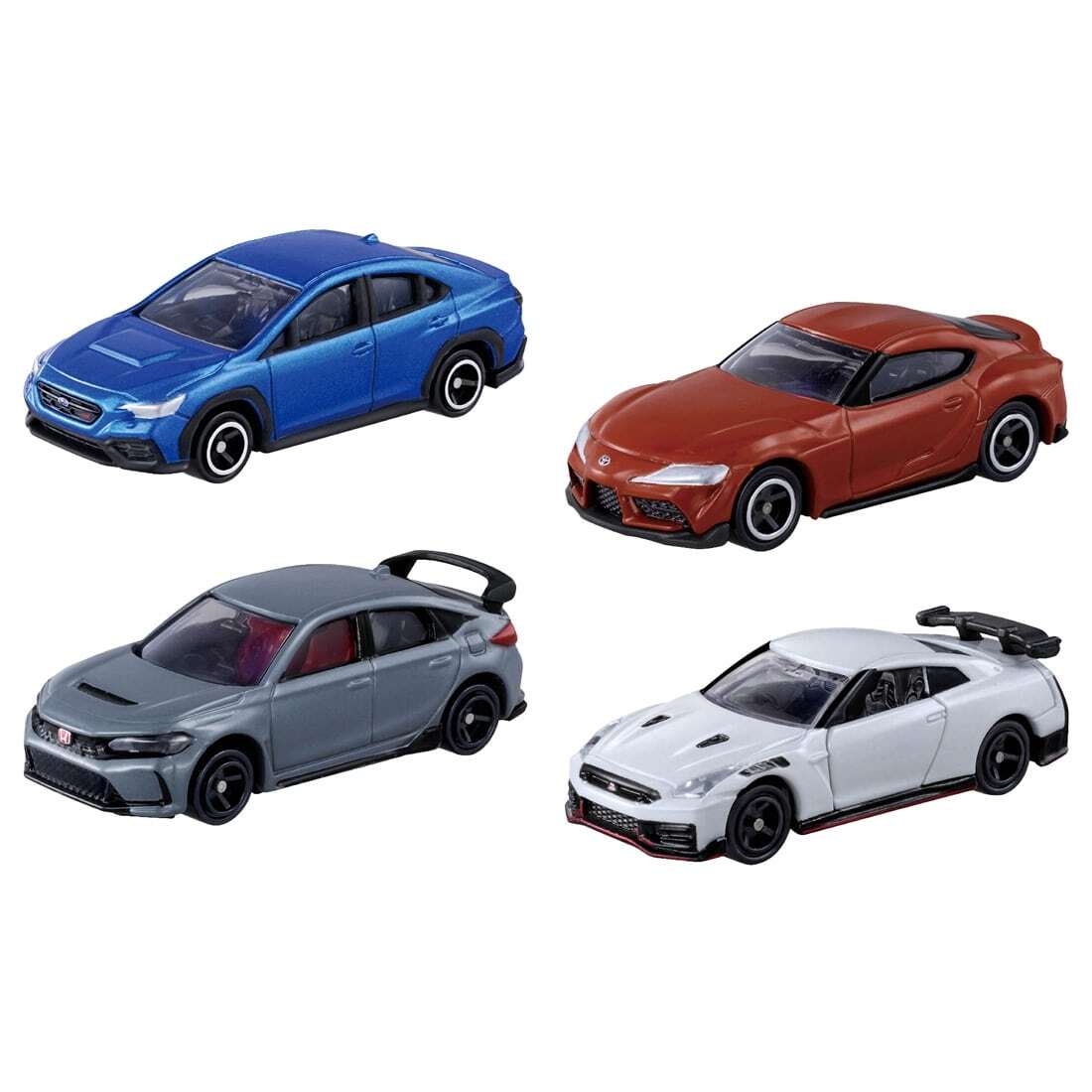 Takara Tomy Sports Car Special Selection GT-R Supra Type R WRX STI