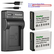 Kastar Battery Slim USB Charger for DMW-BLG10 DMW-BLG10E Panasonic Lumix DC-G100