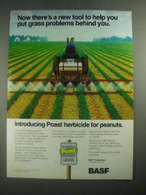 1987 BASF Poast Herbicide Ad - Put Grass Problems Behind You | eBay