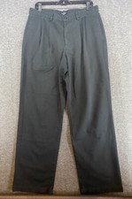 Dockers Black Pleated Relaxed Fit Chino Slacks Pants Men  s Size 36 SEE PHOTOS