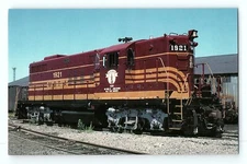 BN GP9 Engine M.B.T.A. 1921 Boston Terminal Switcher Vintage Postcard