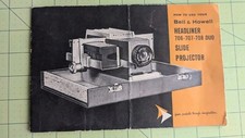 Bell  Howell Slide Projector HEADLINER 706 707 708 Duo Instructions Manual