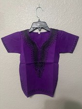 African Clothing for Children Dashiki 6M-14years Purple