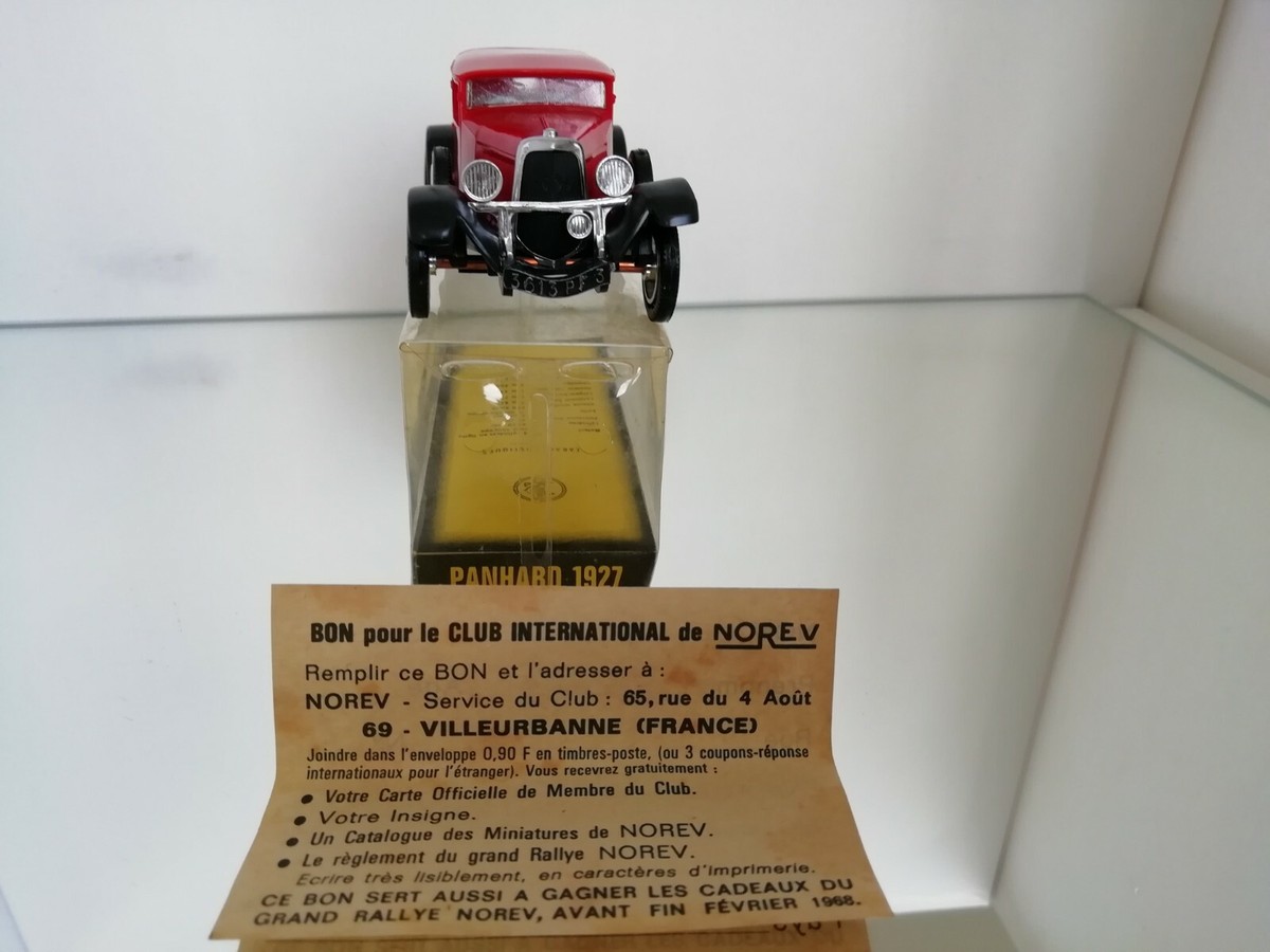 NOREV 1:43 - Panhard 1927 - Gris Foncé - Miniature En Boîte - Occasion