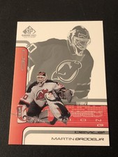 2001-02 SP Game Used Edition Martin Brodeur #31 HOF