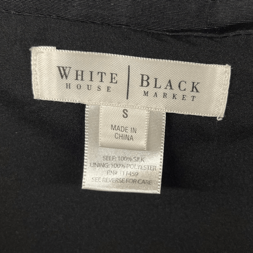 White House Black Market Damen Gr. S Knielanger Seide A-Linien Rock Paisley - Bild 5 von 6