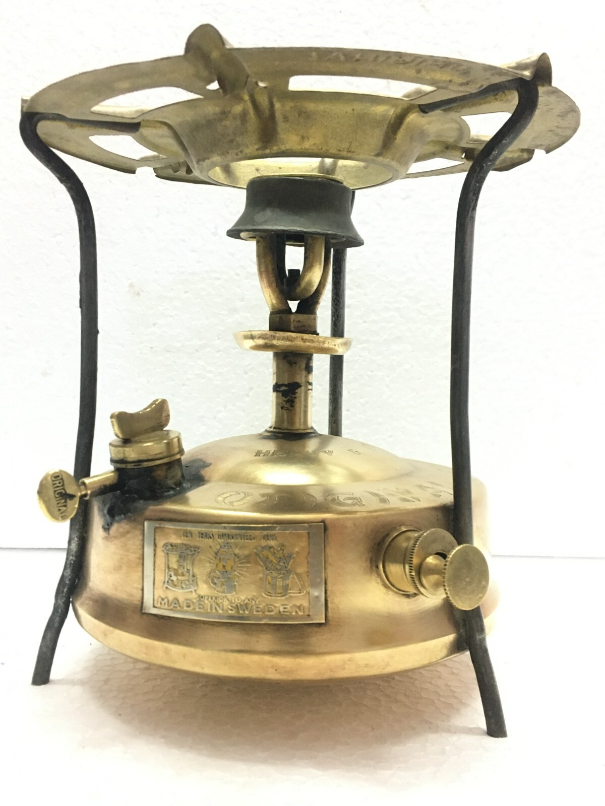 Old Vintage Original Stove No.1 Kerosene Brass Camping Stove Made In Sweden  | eBay