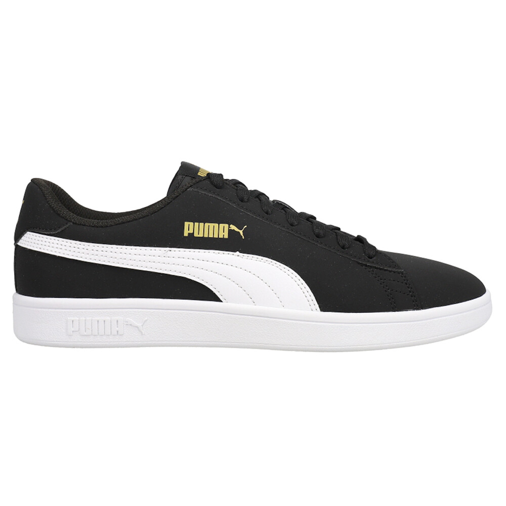Puma Smash V2 Buck Lace Up  Mens Black Sneakers Casual Shoes 36516023