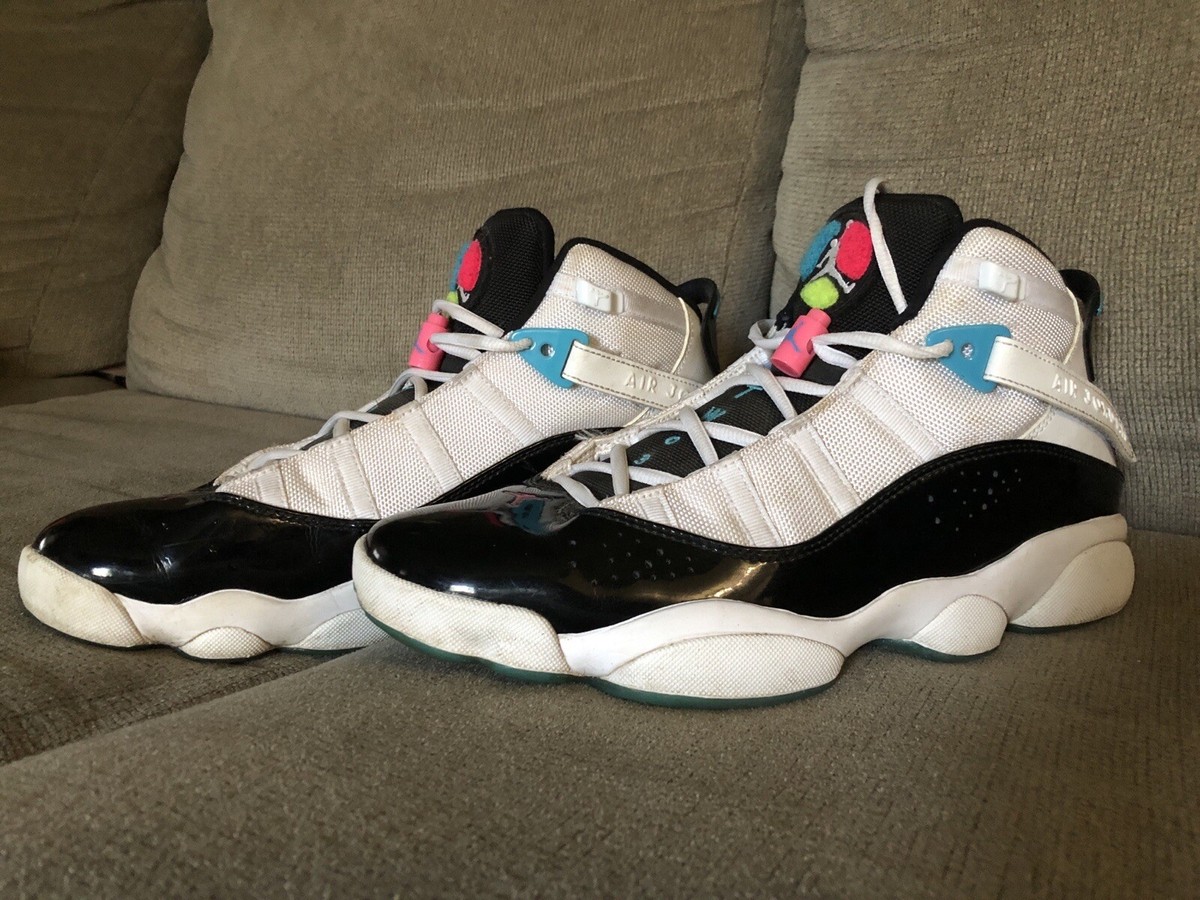 AirJordan 6 rings black patent leather on white. Jordan 6 Rings  main image 3