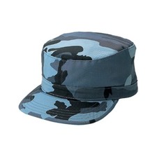 MG Camouflage Twill Army Cap Blue Camo