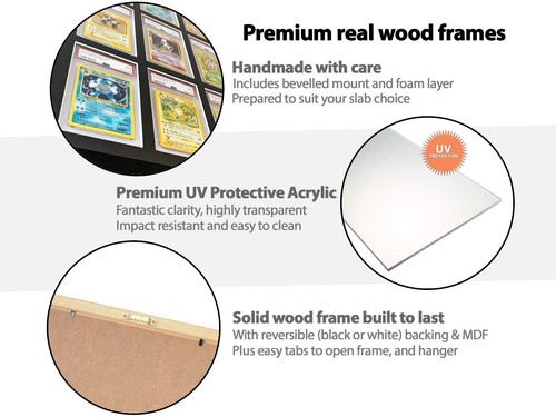 Ridanco PSA Card Display Frames, UV Protective, Made in UK, Graded Slab Wall CGC - Picture 64 of 117
