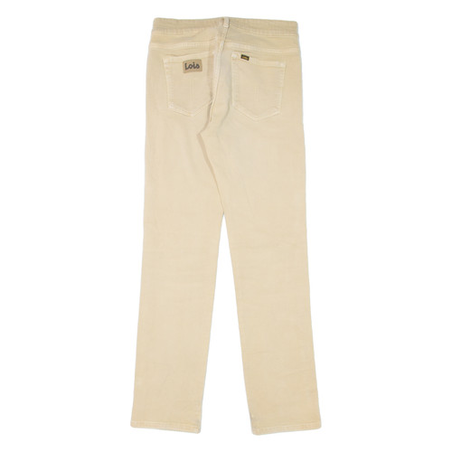 Pantalones de mezclilla para hombre LOIS Marvin beige ajustados rectos W30 L32 - Imagen 3 de 6