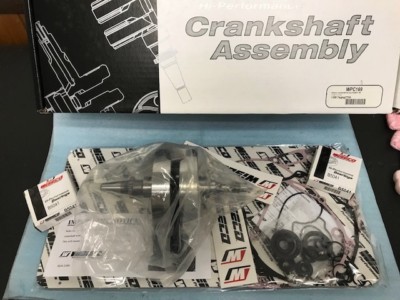 Wiseco WPC169 crankshaft Bottom End Rebuild 2009 KX250F Gaskets Bearings crank
