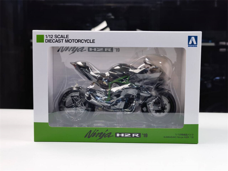 AOSHIMA Kawasaki Ninja H2 H2R Diecast 1/12 Model Motorcycle