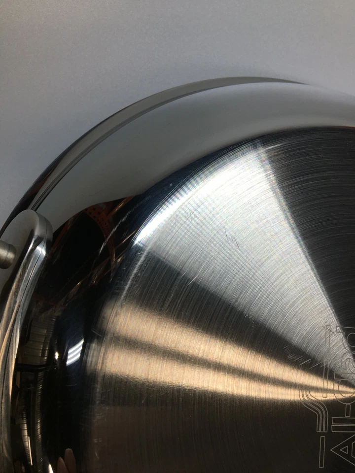 Sartenes de acero inoxidable D3 y D5 totalmente revestidas, su elección de 8"- 9"- 10" - 12" Foto 4 de 4