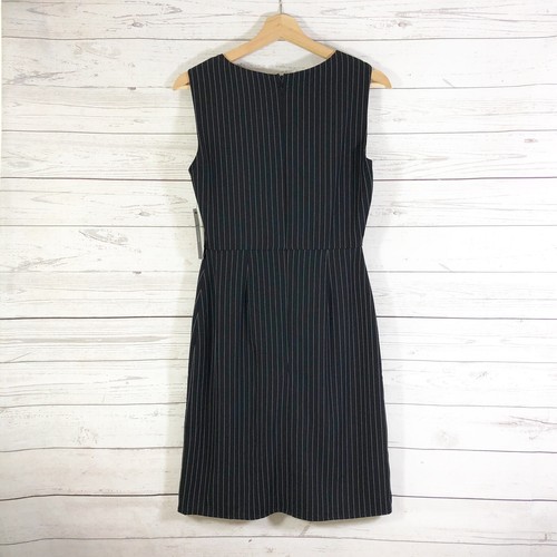 NWT Lulus Striped Sheath Dress Crew Neck Sleeveless Black White Sz S - Picture 2 of 11