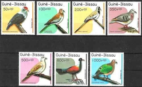 Timbres Oiseaux Guinée-Bissau 507/513 ** - 79444FK - cote : 15 € - Photo 1/1