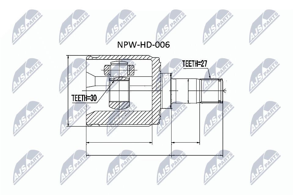 N.T.Y. NPW-HD-006.NTY Joint Kit, drive shaft for ACURA,HONDA