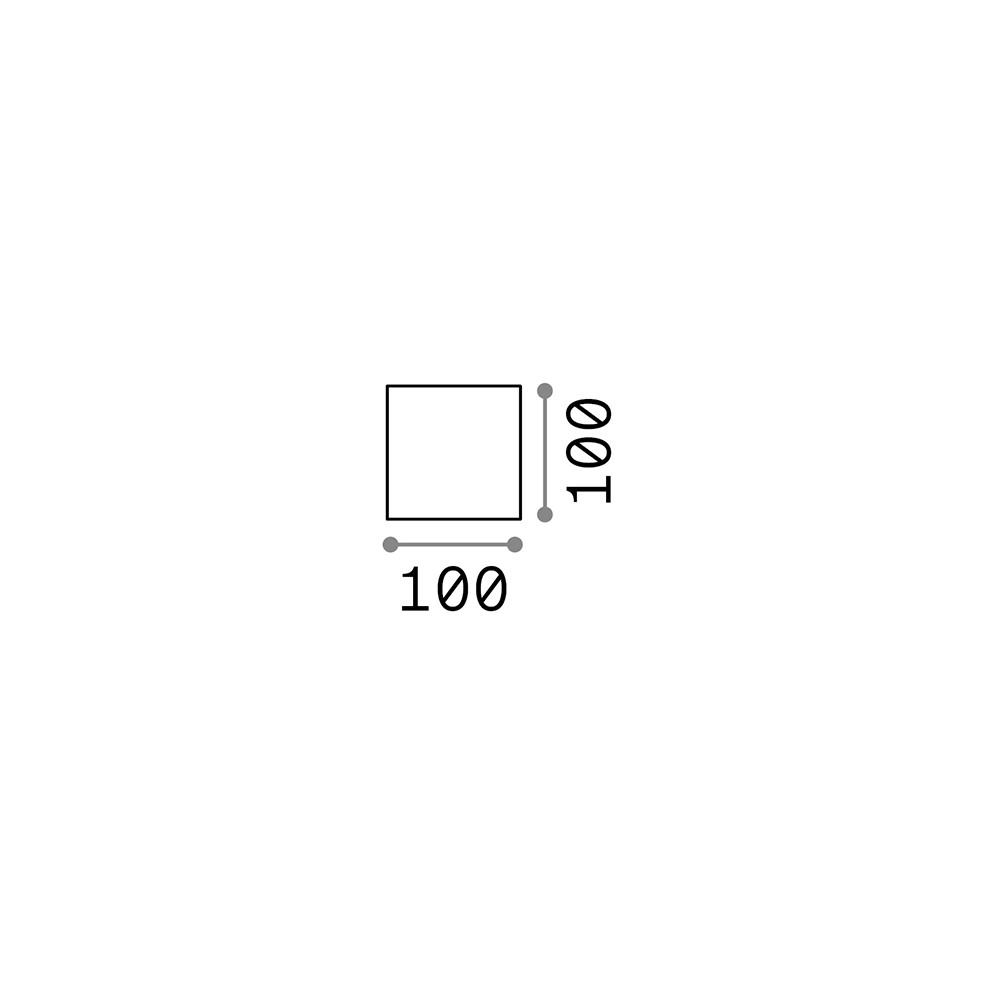 Applique Designer Rubik Alluminio Nero LED 8,5W | Luce 4000K Chic - 2