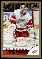 2013-14 Score Gold Jonas Gustavsson Detroit Red Wings #177