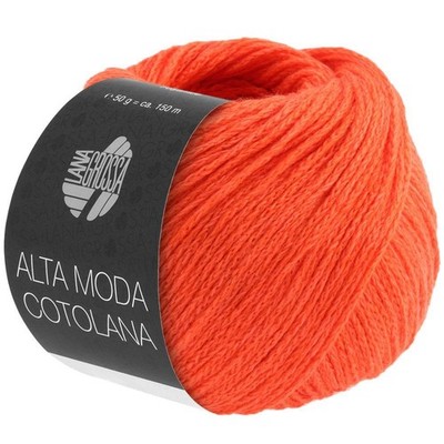 Wolle Kreativ! Lana Grossa - Alta Moda Cotolana - Fb. 22 orange 50 g