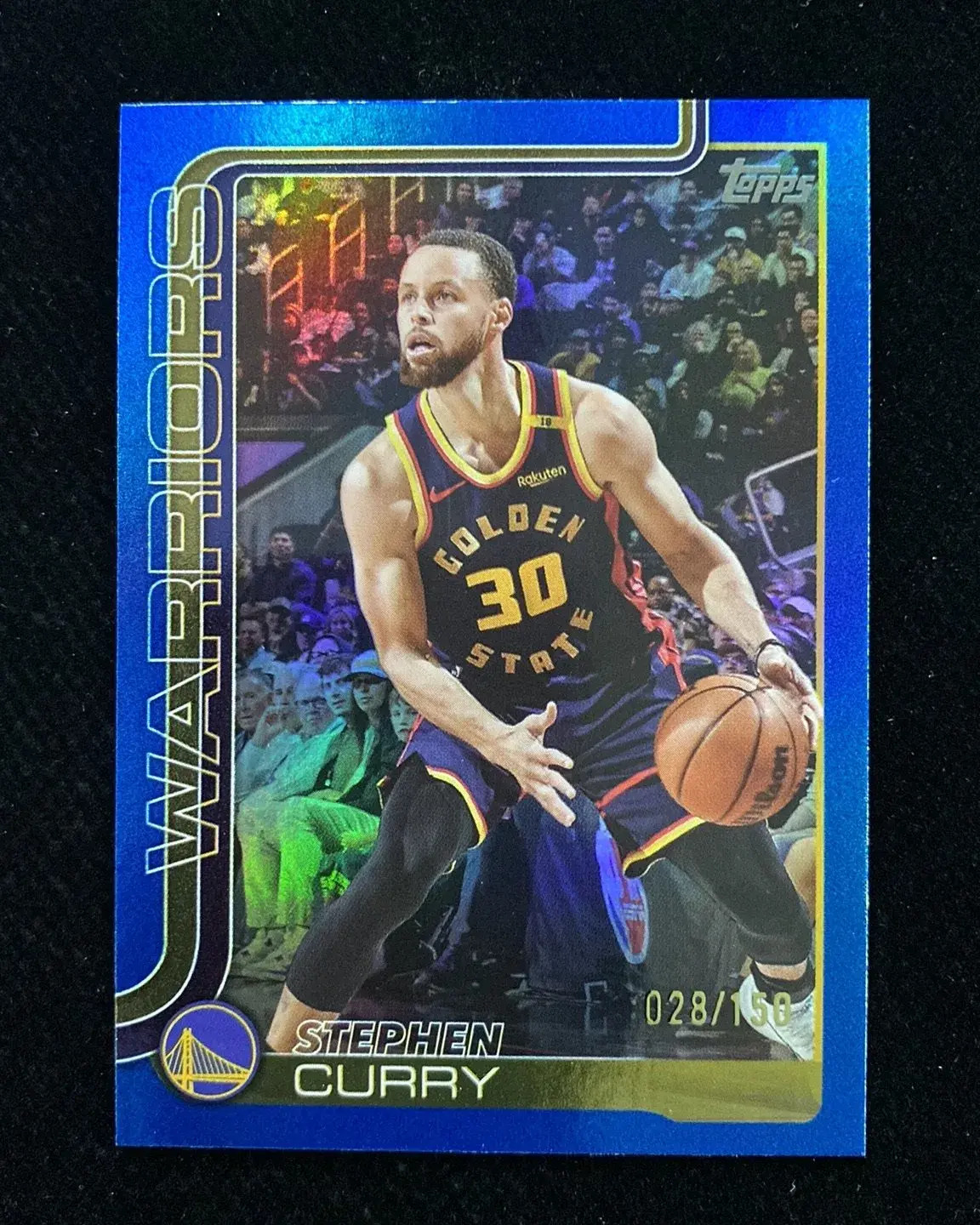 2025-26 Topps Flagship Blue Rainbow #135 Stephen Curry 28/150 Warriors HD