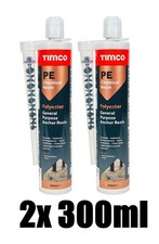 Timco PE Chemical Resin Polyester Multi-Fix General Purpose Masonry Anchor x2